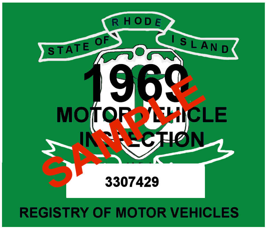 (image for) 1969 Rhode Island Inspection Sticker